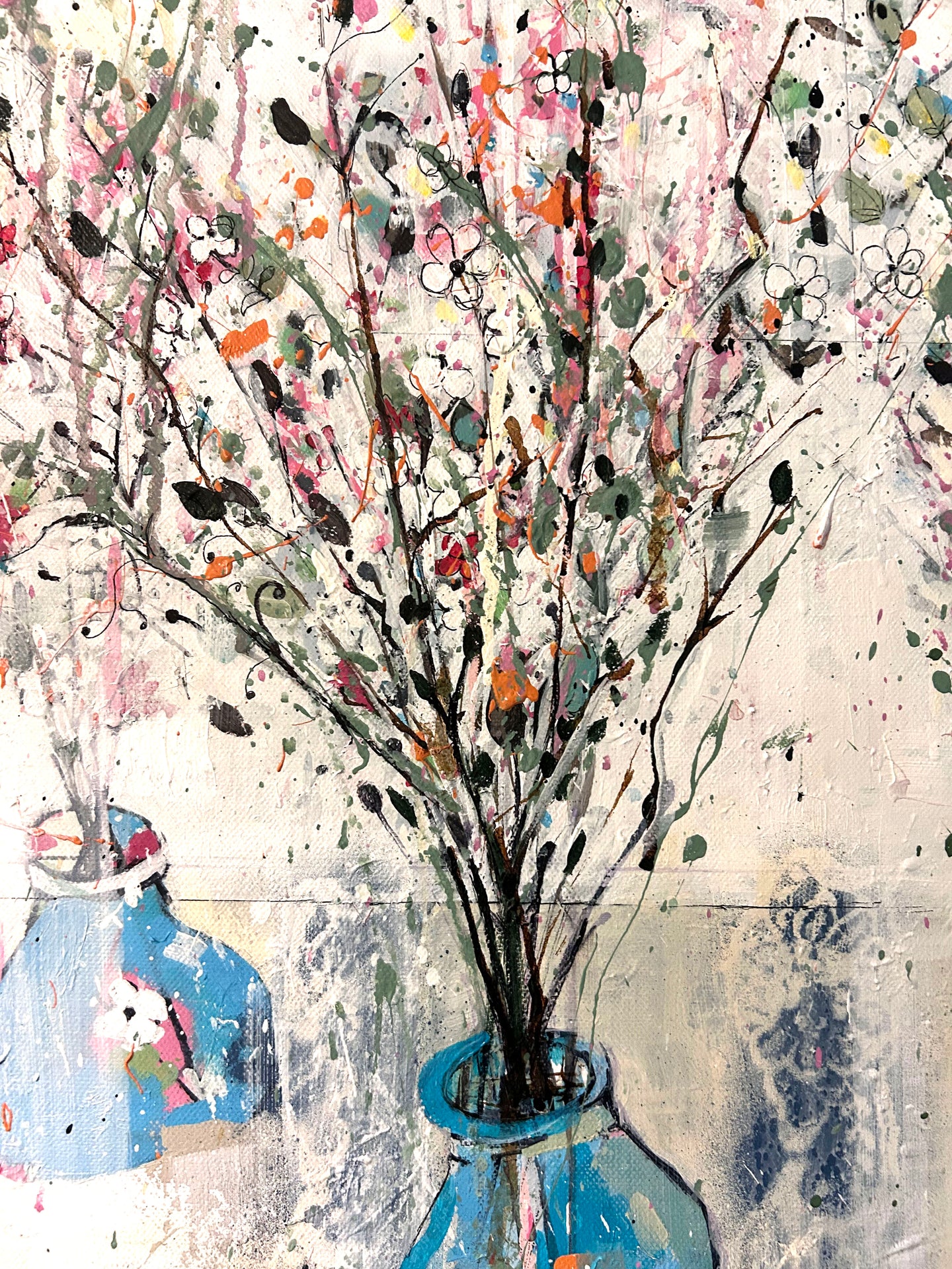 Spring flowers and alfresco Rose